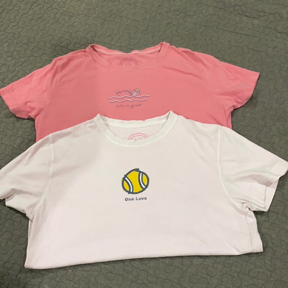 2 Life is Good tshirts